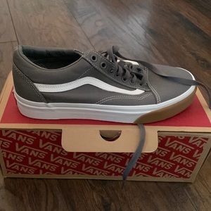 Gray and White Old Skool Vans NEVER WORN‼️